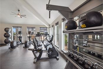 High-endurance fitness center with strength training & cardio equipment